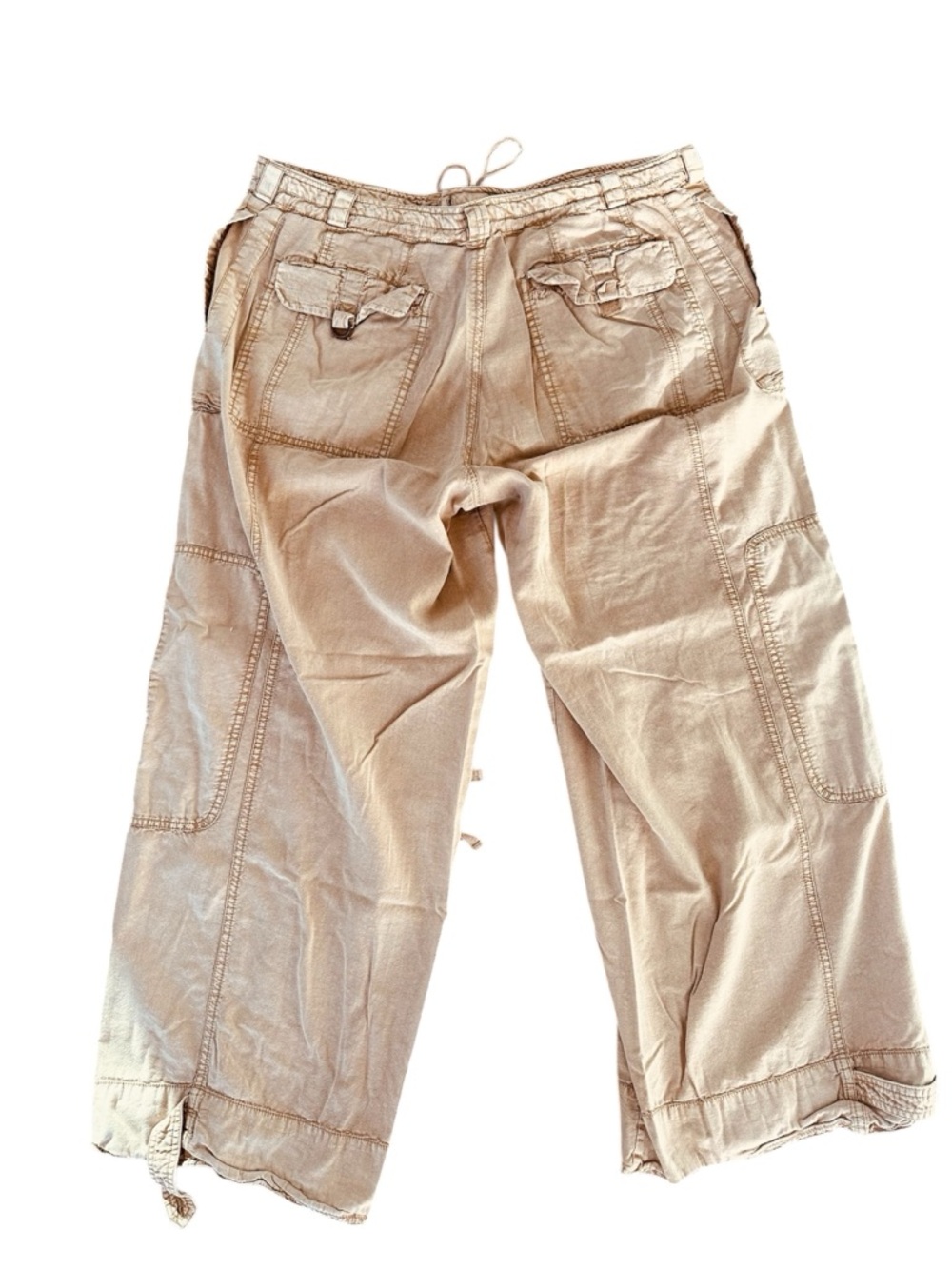 Free People Spring/Summer lightweight Cargo Tan L - Picture 2 of 9